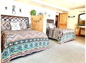 Desk, iron/ironing board, travel cot, free WiFi