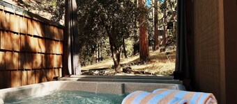 Clarity Cabin: A-Frame Sanctuary w Hot Tub, Fireplace, Grill, AC, Hammock Chairs