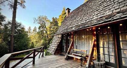 Clarity Cabin A-Frame Sanctuary w Hot Tub, Fireplace, Grill, AC, Hammock Chairs, Fire Pit, Pets OK