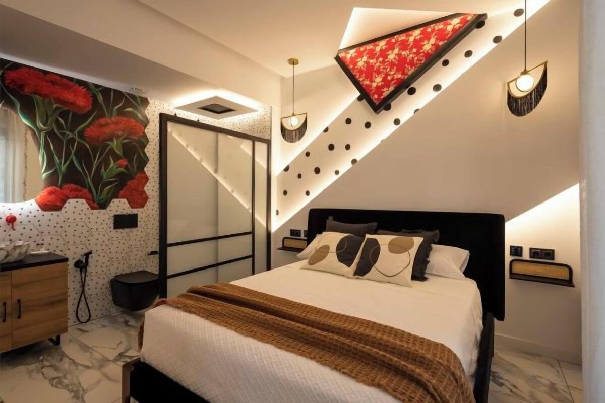 Couette en duvet, lit avec matelas en mousse à mémoire