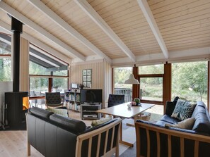 Fernseher, Kamin, DVD-Player