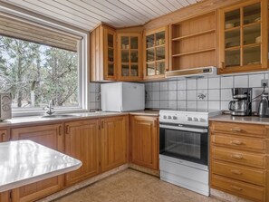 Fridge, microwave, oven, highchair