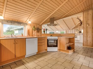 Fridge, microwave, oven, dishwasher - "Leya" - 1.2km from the sea by Interhome (Hirtshals)