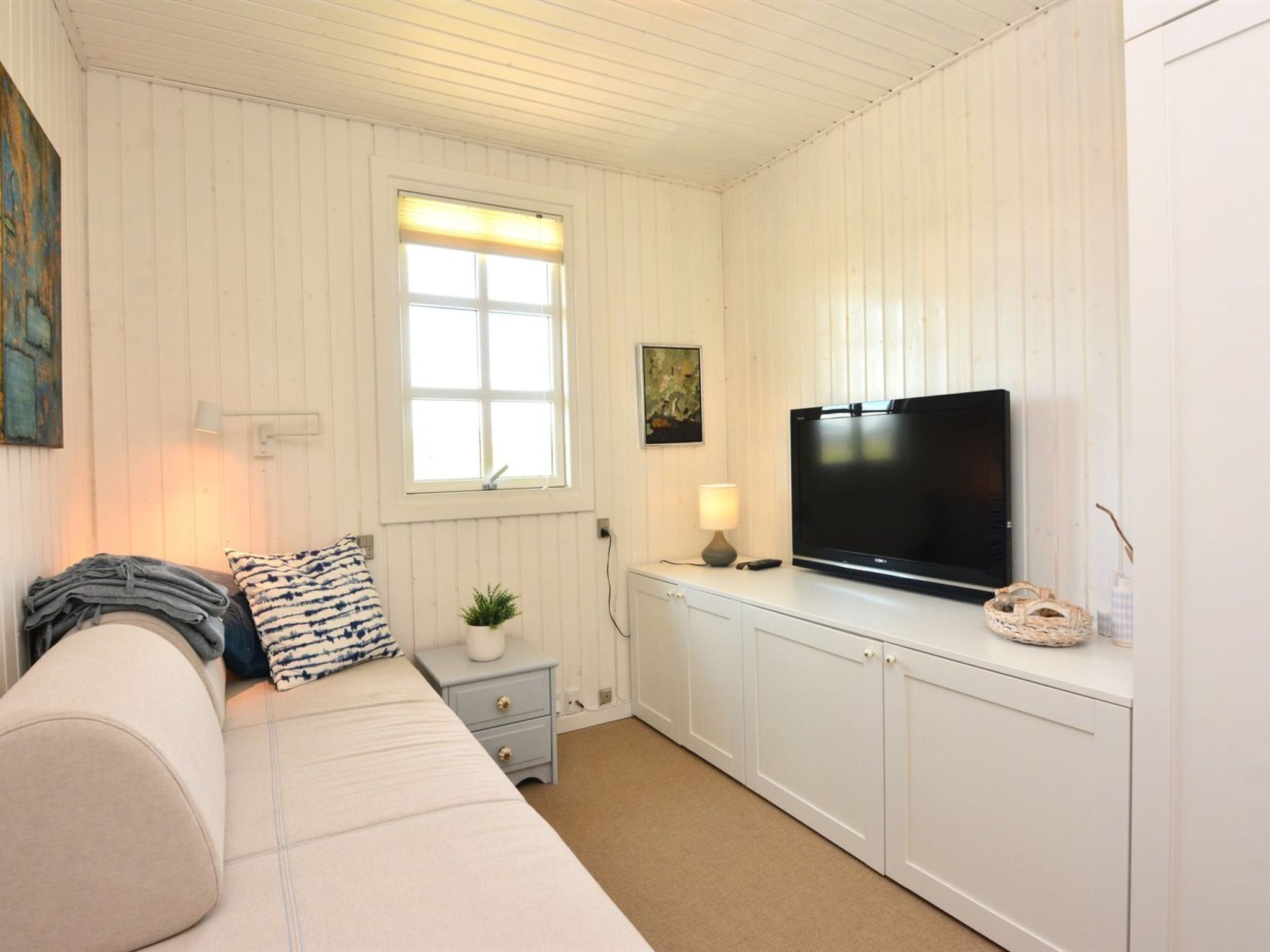 Fernseher, Kamin, DVD-Player