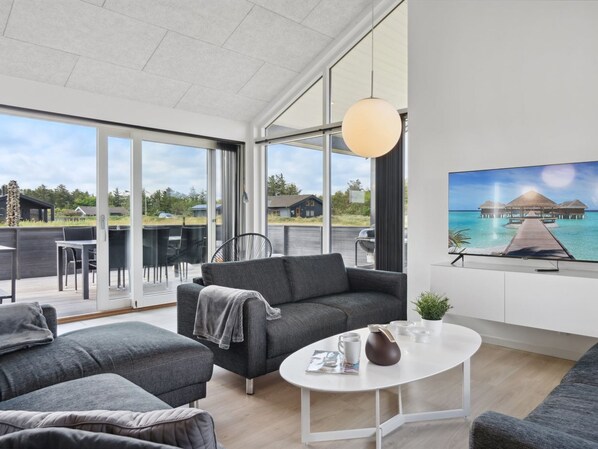TV, fireplace, DVD player