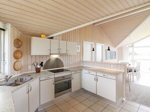 Fridge, oven, dishwasher, highchair