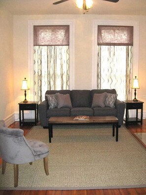 Smart TV, chimenea y libros 