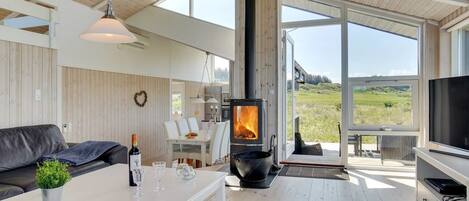 TV, fireplace, DVD player