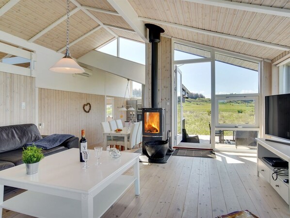 TV, fireplace, DVD player