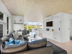 TV, fireplace, DVD player