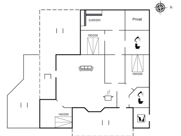 Floor plan - "Gothfred" - 1km from the sea by Interhome (Fjerritslev)