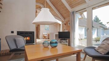 TV, fireplace, DVD player