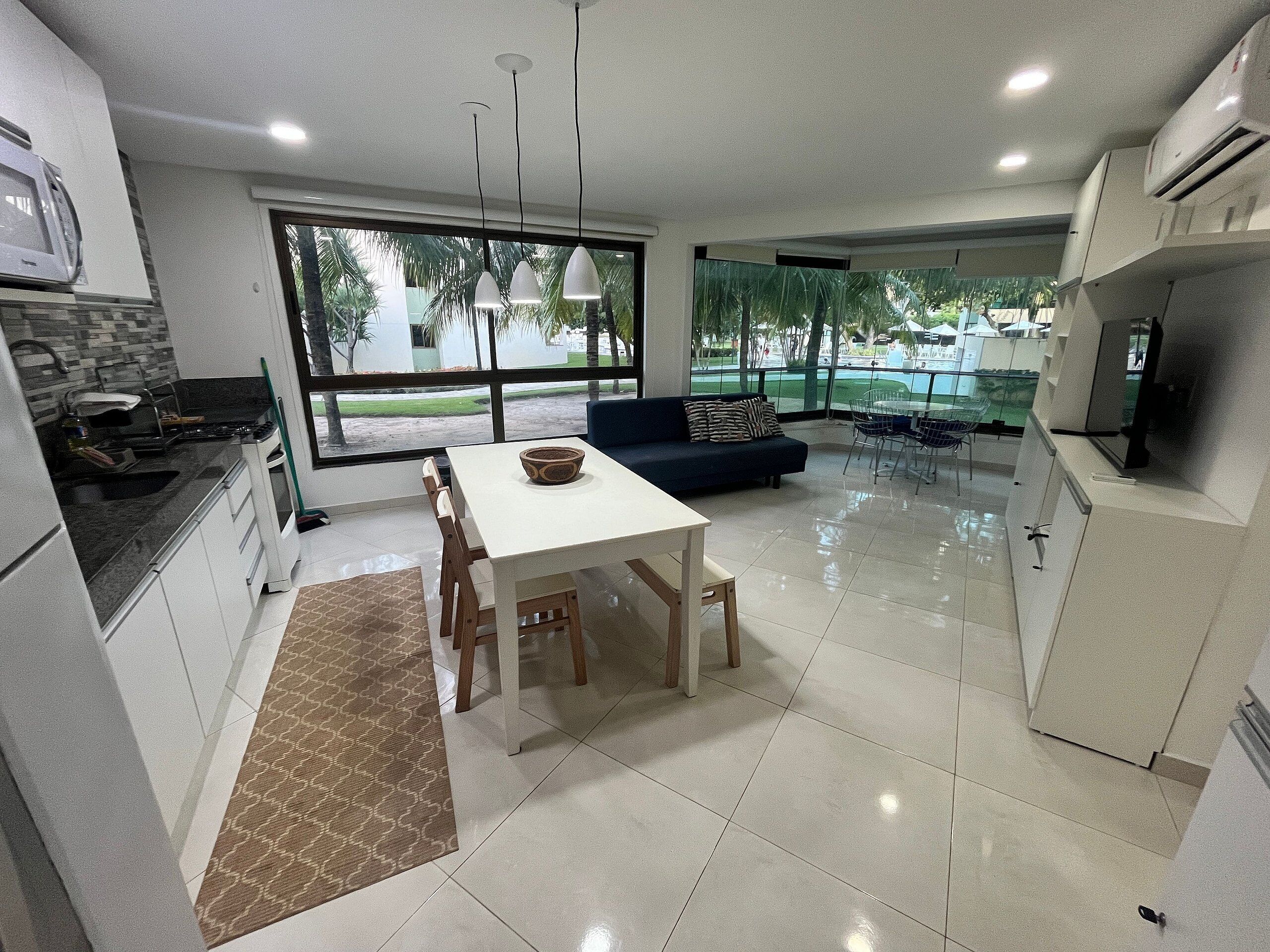 Apartment | Private kitchen | Fridge, microwave, blender, cookware/dishes/utensils