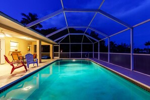 A heated pool