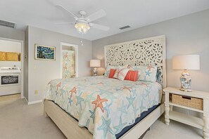 2 bedrooms, iron/ironing board, internet, bed sheets