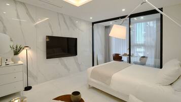 Individually furnished, blackout drapes, soundproofing, free WiFi