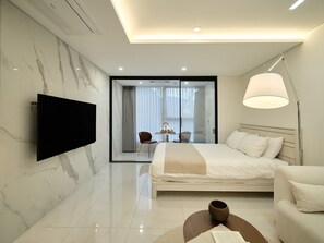 獨特裝修、遮光窗簾/窗簾、隔音、免費 Wi-Fi