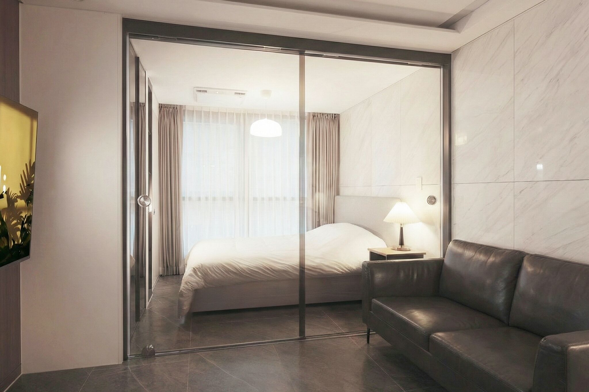 Individually furnished, blackout curtains, soundproofing, free WiFi