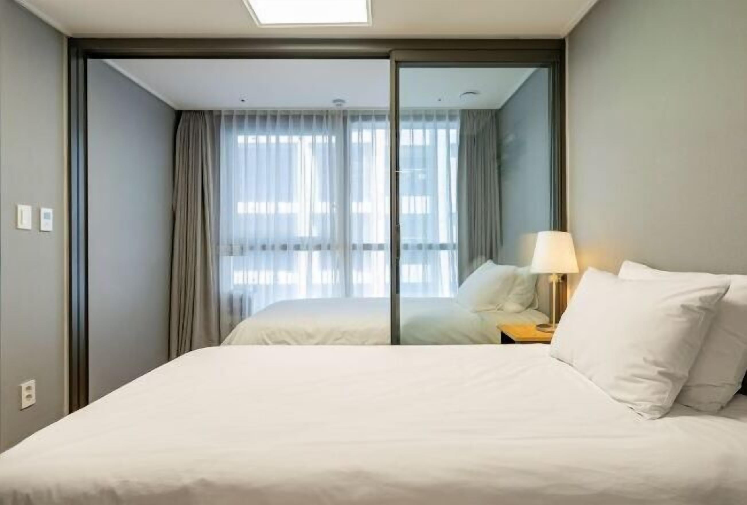 Individually furnished, blackout curtains, soundproofing, free WiFi