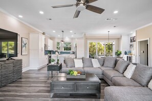 TV connectée, cheminée