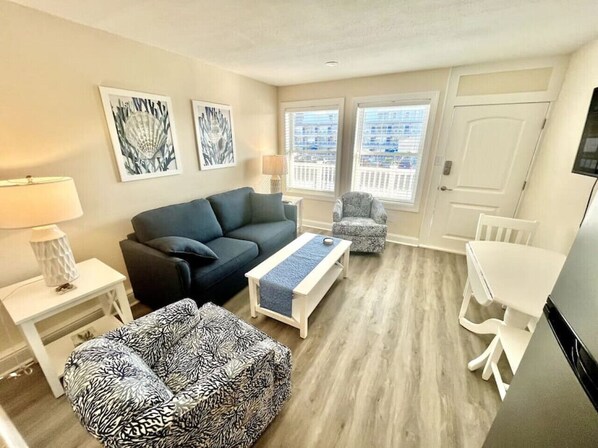 TV - Seaside Serenity: 1BR Condo @ Cape Cod Inn (Wildwood Crest)