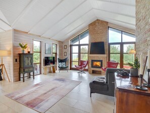 TV, fireplace, DVD player
