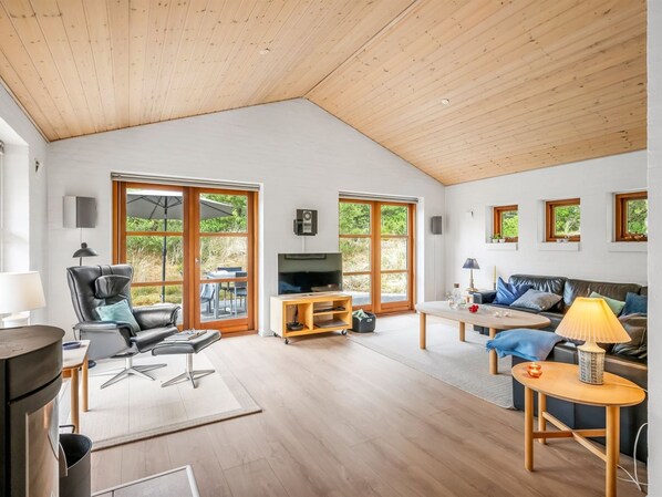 Fernseher, Kamin, DVD-Player