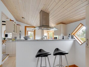 Fridge, oven, dishwasher, highchair