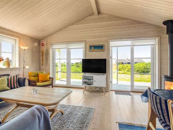 Télévision, cheminée