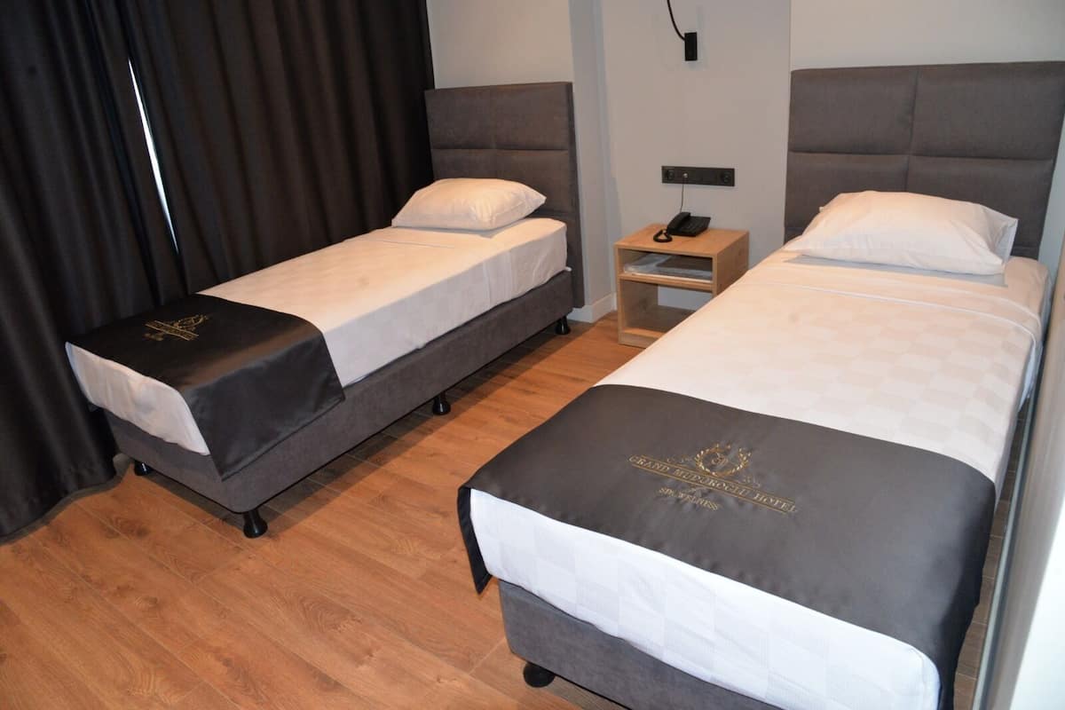 Standaard Twin kamer | Een minibar, een kluis op de kamer, een bureau, een laptopwerkplek