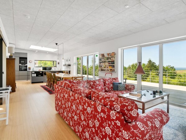 TV, fireplace, foosball