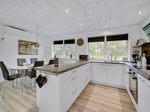 Fridge, microwave, dishwasher, cookware/dishes/utensils - "Øn" -  from the sea by Interhome (Hvide Sande)