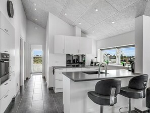 Fridge, microwave, dishwasher, cookware/dishes/utensils - "Ennie" - from the sea by Interhome (Hvide Sande)