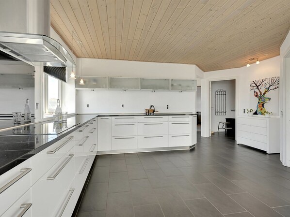 Fridge, microwave, dishwasher, high chair