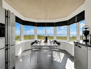 Fridge, microwave, dishwasher, highchair