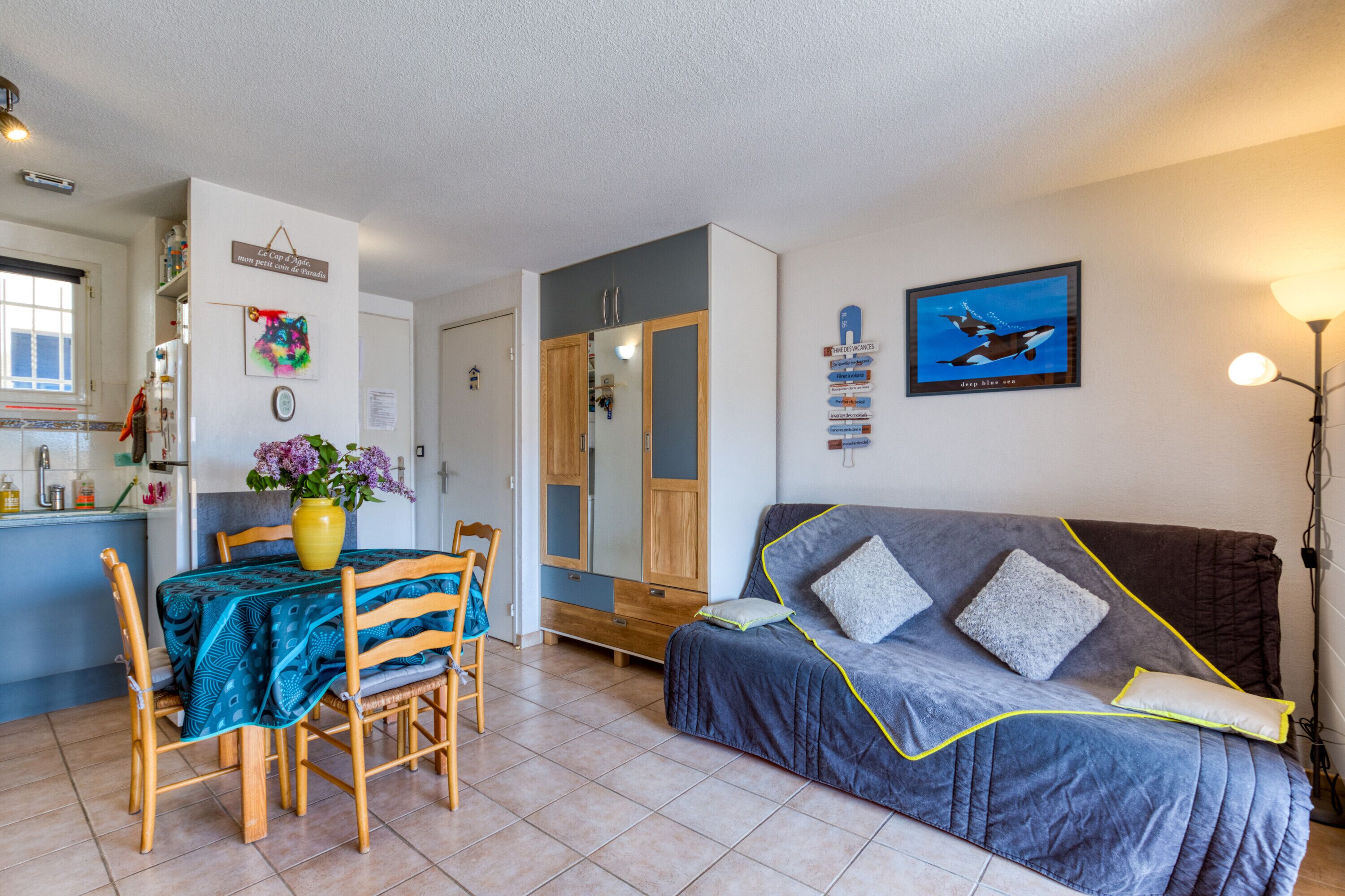 TV, DVD player, table tennis, stereo