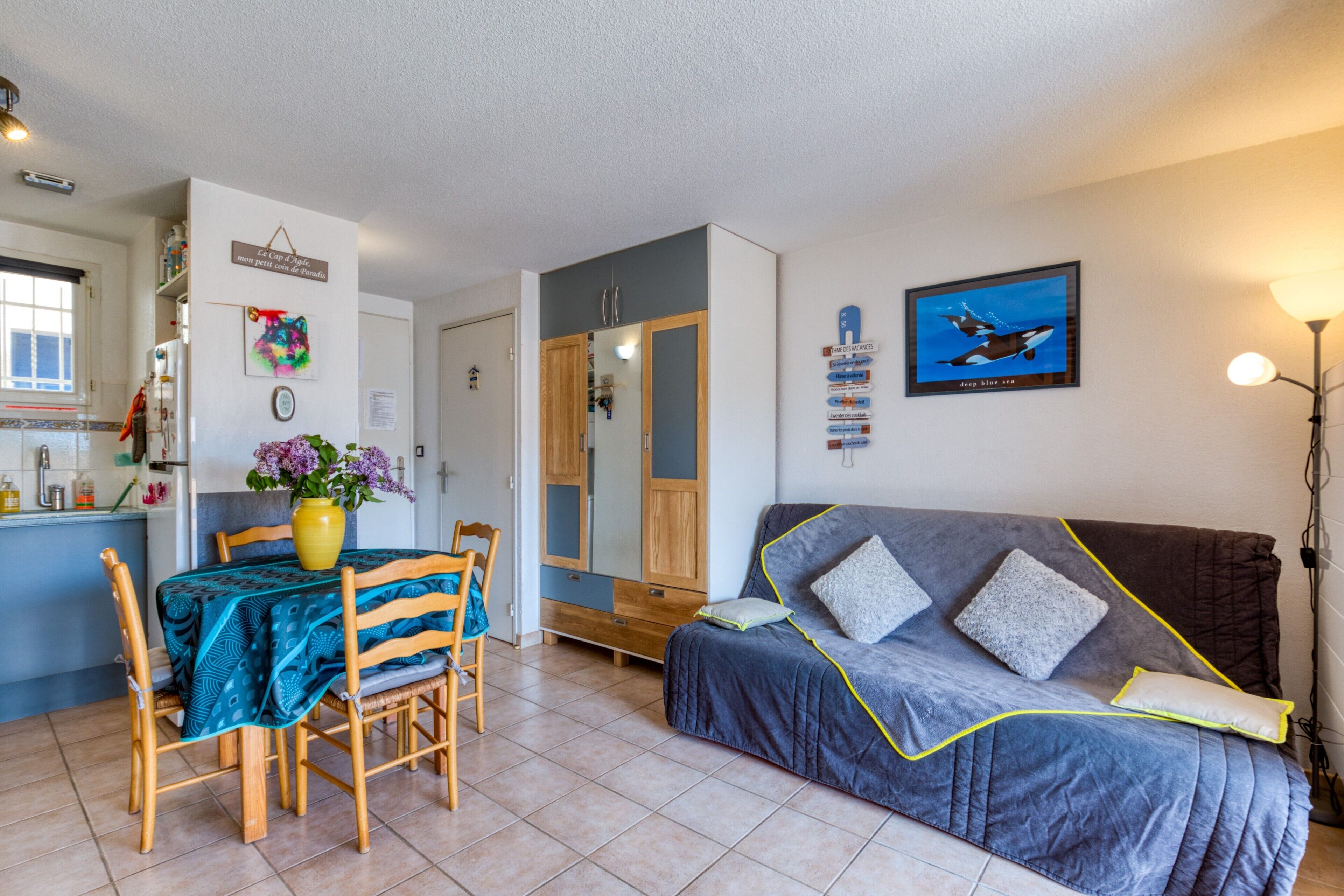 Televisión, reproductor de DVD, tenis de mesa y estéreo 