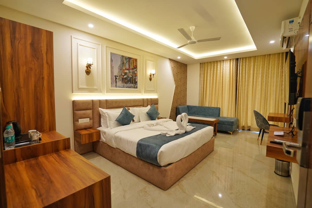 Quarto casal executivo | 1 quarto, ferros/tábuas de passar roupa, Wi-Fi de cortesia