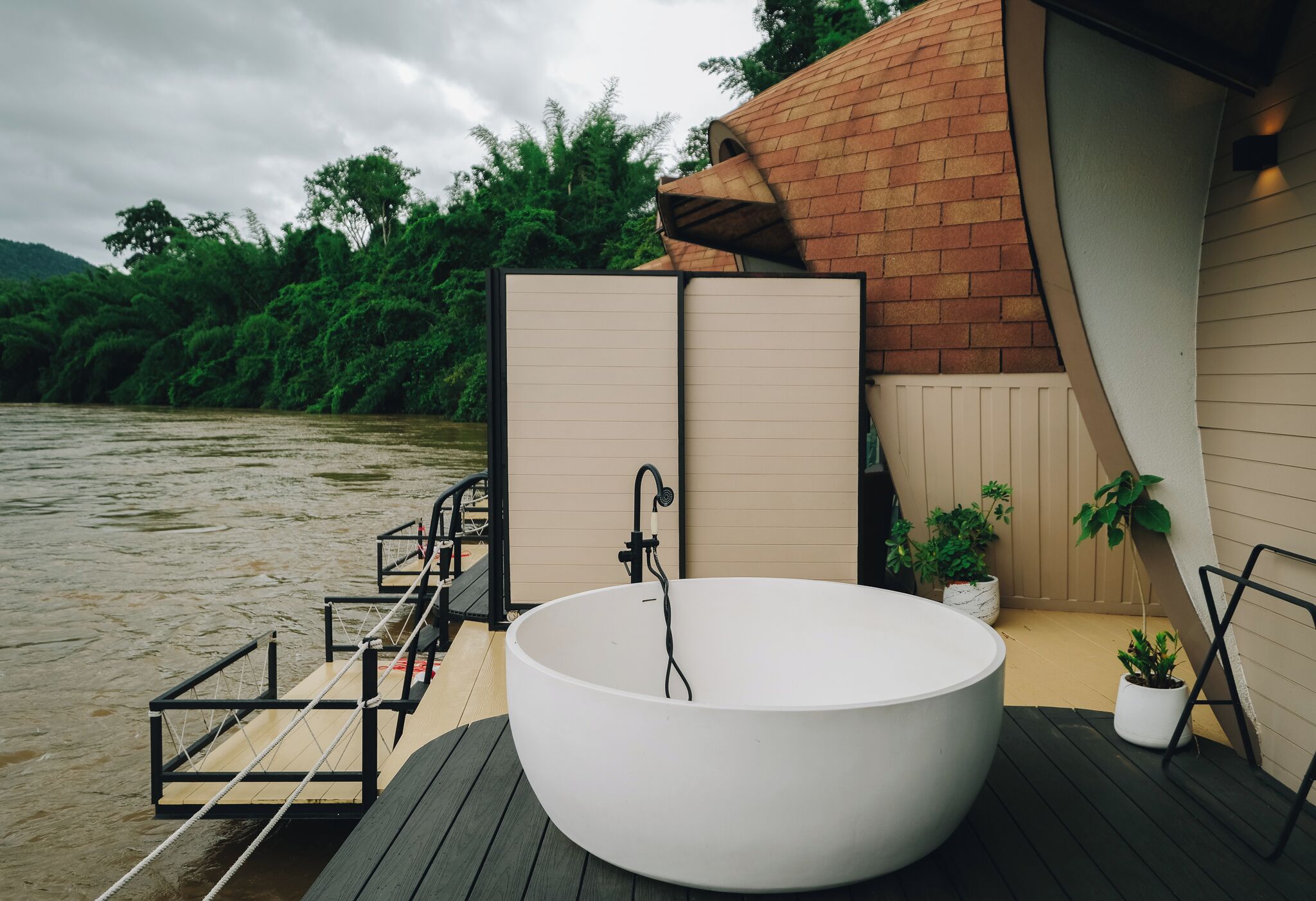 Luxury Villa, River View | Terrace/patio