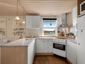 Fridge, microwave, oven, highchair