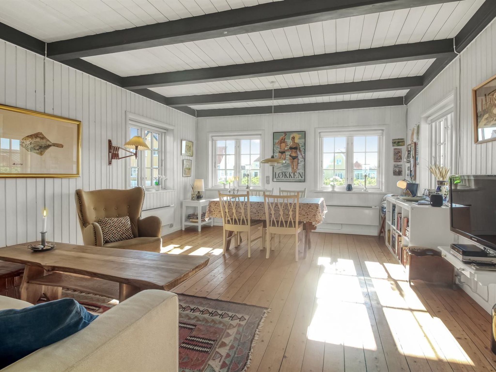 TV, peis og DVD-spiller