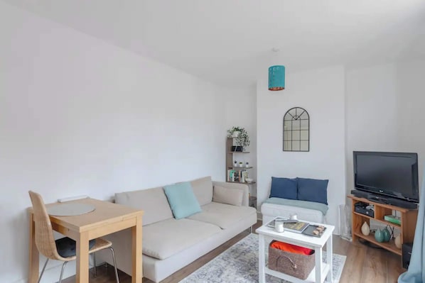 Basic Apartment, 1 King Bed | Living area