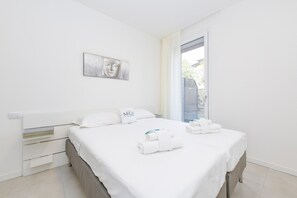 1 bedroom, iron/ironing board, travel crib, free WiFi