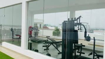 Deluxe Apartment, City View | Terrace/patio