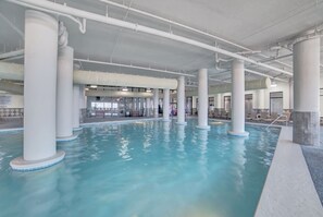 Indoor pool, a heated pool