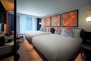 Deluxe Room, 2 Double Beds | Minibar, in-room safe, iron/ironing board, free WiFi