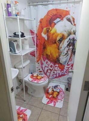 Hair dryer, toilet paper