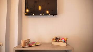 Quarto casal | Camas com colchões de espuma com sistema de memória, Wi-Fi de cortesia