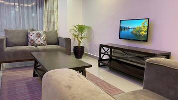 43-inch flat-screen TV with digital channels