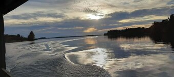 Northern 825' of private beach with Beach Beds on Lake Nipissing